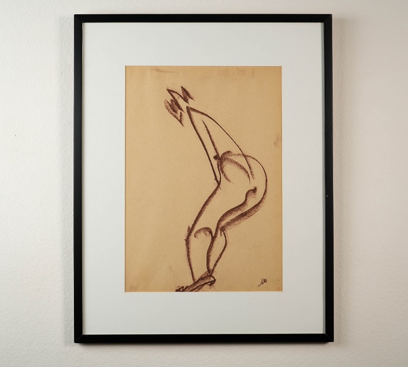 Figure 9 Mixed media on paper, 22x18 inches, 1974-1978, LM-4022