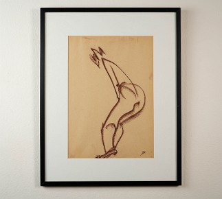 Figure 9 Mixed media on paper, 22x18 inches, 1974-1978, LM-4022