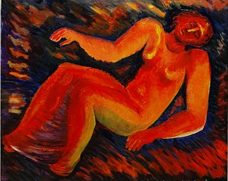 Dreams in Red Oil on canvas, 24x30 inches, 2000, LM-3032