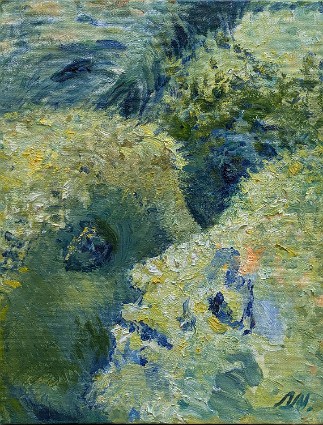 Untitled (LMU-55) Oil on canvas, 9x12 inches, 2004, LM-3067