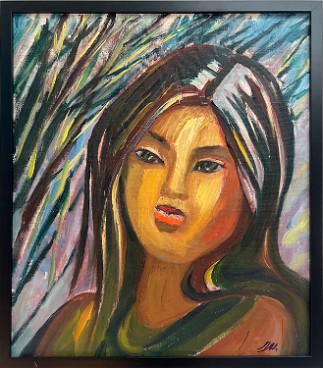 Untitled Portrait Oil on canvas, 20x24 inches, 1994, LM-6038