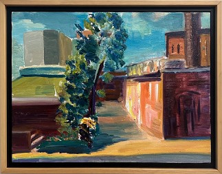 Clayton Street Oil on canvas, 16x12 inches, 1994-2000, LM-6006