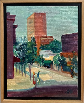 Street in Clayton Oil on canvas, 11x14 inches, 1994-2000, LM-6005