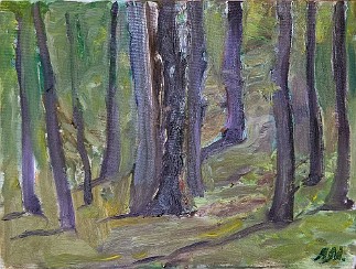 Untitled (LMU-49) Oil on Canvas Board, 11x14 inches, 1993-2005, LM-6032