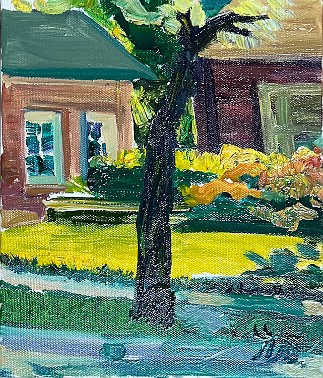 Untitled (LMU-45) Oil on canvas, 10x8 inches, 1993-2005, LM-6028