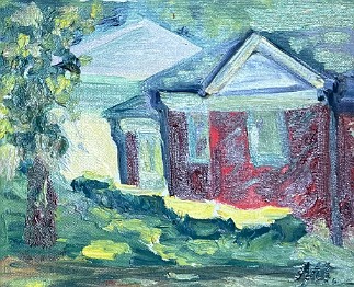 Untitled (LMU-46) Oil on canvas, 8x10 inches, 1993-2005, LM-6029