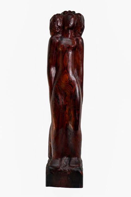 Wavering soul Cocobolo, 46 inches H, 2018, LM-1004, Private collection 🔴