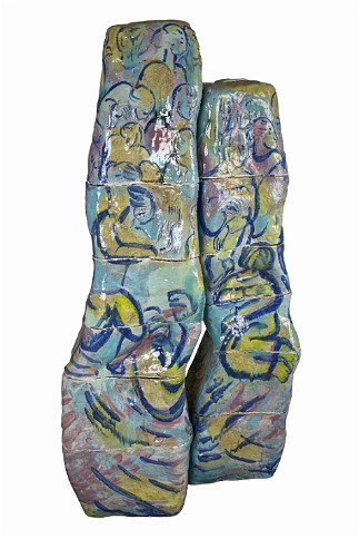 Mirage of the gone city Stoneware, 70 inches H, 2001, LM-1020