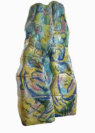 Mirage of the gone city Stoneware, 70 inches H, 2001, LM-1020