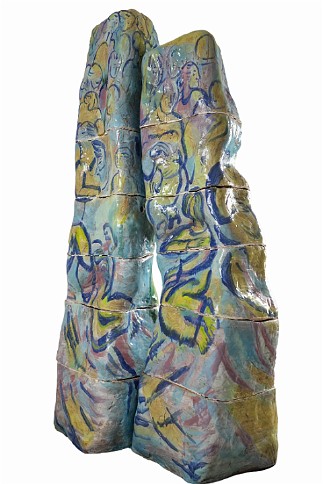 Mirage of the gone city Stoneware, 70 inches H, 2001, LM-1020