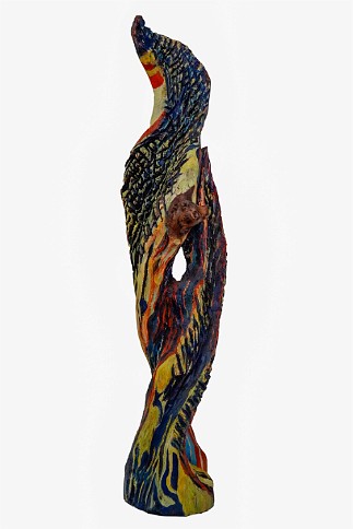 Spirit Wood and Oil paint, 47x12x12 inches, 2007, LM-1002