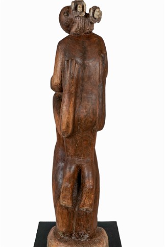 Two Black Walnut, 54 inches H, 2023, LM-1003
