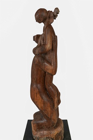 Two Black Walnut, 54 inches H, 2023, LM-1003