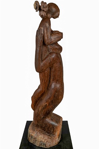Two Black Walnut, 54 inches H, 2023, LM-1003