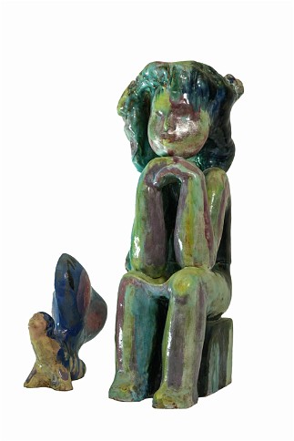 In the Garden Stoneware, 24x12x12 inches, 1999-2001, LM-1017