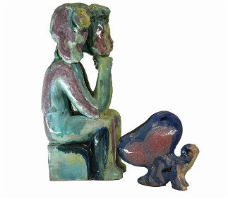 In the Garden Stoneware, 24x12x12 inches, 1999-2001, LM-1017