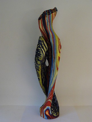 Spirit Wood and Oil paint, 47x12x12 inches, 2007