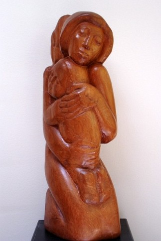 One More Love Redwood, 40x10x14 inches, 1995